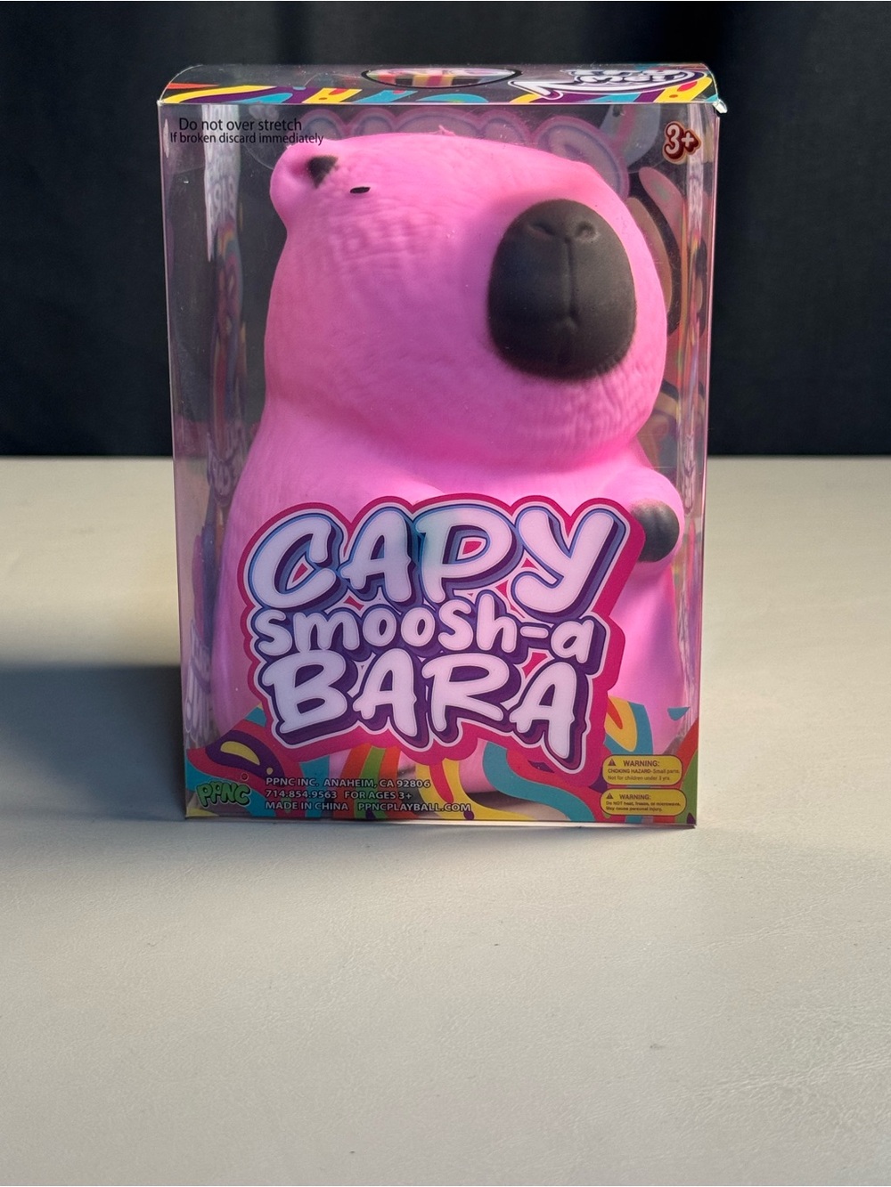 Capy Smoosh-A-Bara Pink Squishy